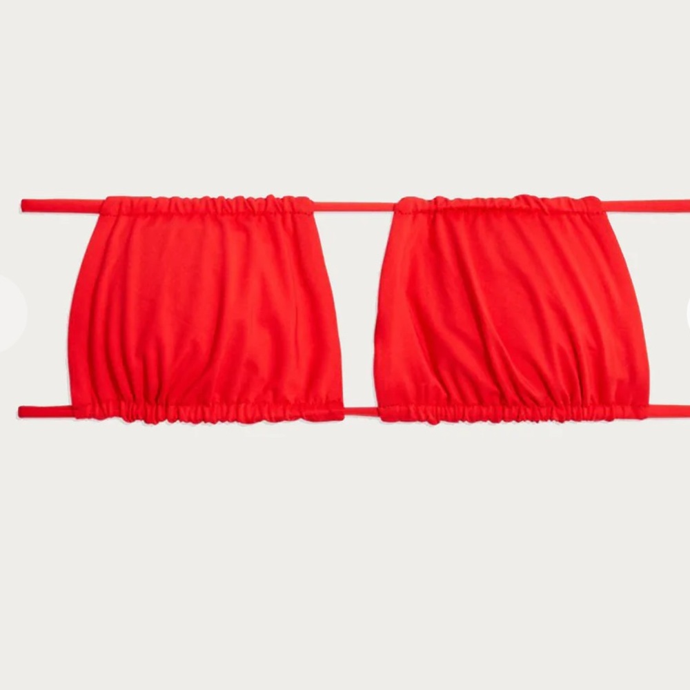 WeWoreWhat SET ruched bikini top & Delilah bottom